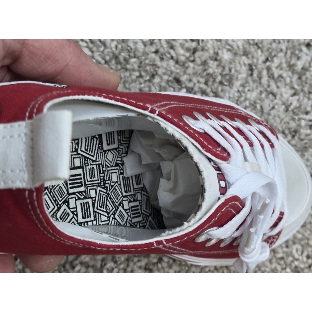 Skicks Arkansas Razorbacks Canvas Sneakers Mens Size 7 Womens 9 Hogs College - Picture 2 of 10